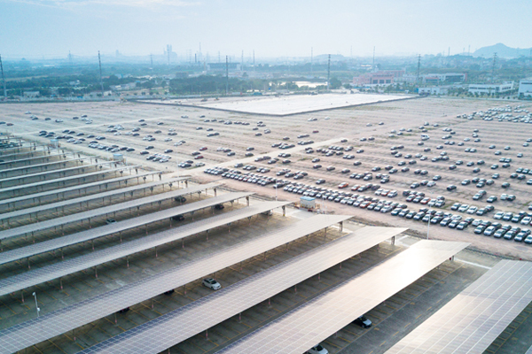 東風(fēng)日產(chǎn)光伏車棚項目